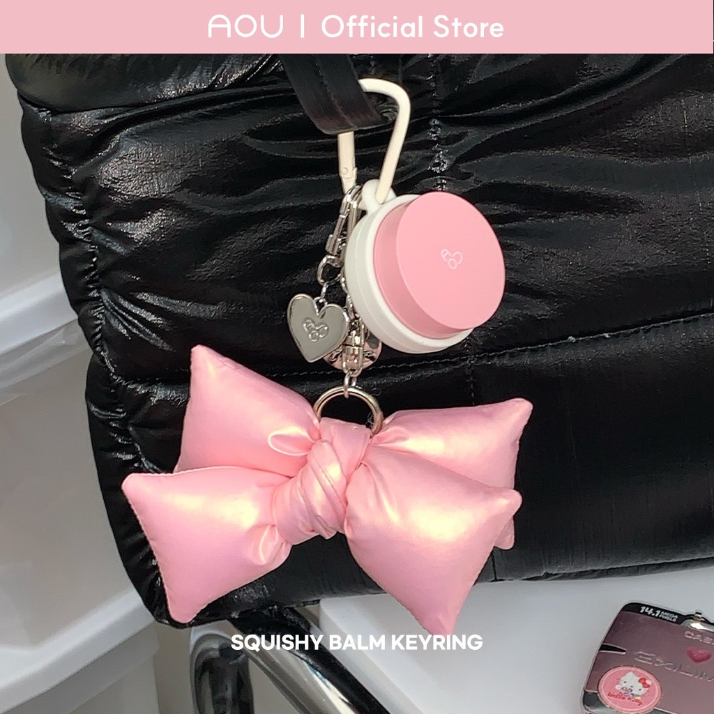 OFFICIAL AOU Squishy Balm Keyring พวงกุญแจสำหรับใส่ลิป
