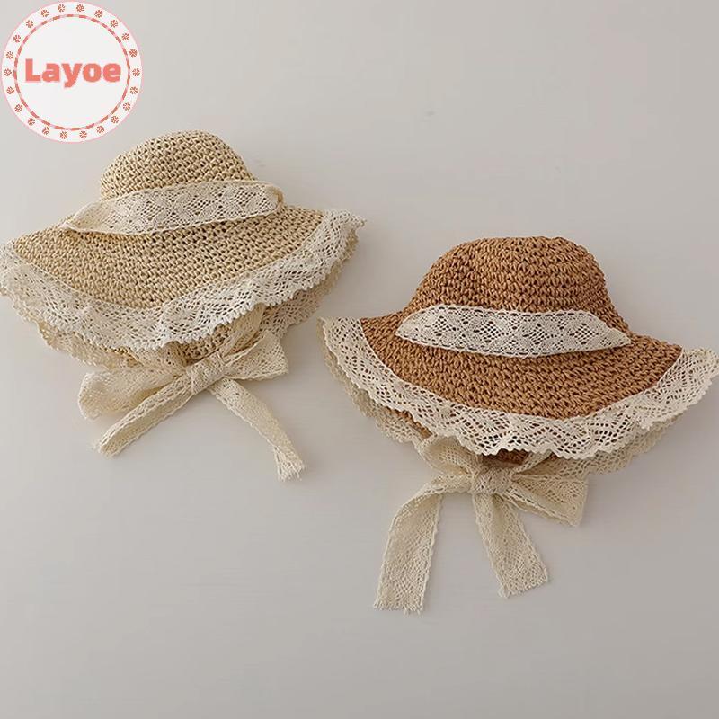 เลย์ ฤดูร้อนเด็กวันหยุดชายหาดหมวกฤดูร้อนลูกไม้หมวกฟางเด็กพ่อแม่และลูกฤดูใบไม้ผลิและฤดูใบไม้ร่วงอาทิตย์หมวก ไทย - รูปที่ 7
