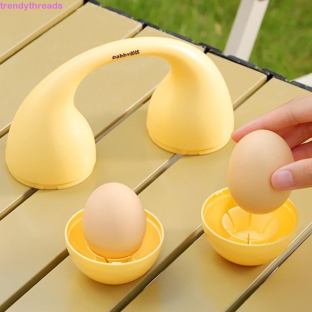 TRENDYTHREADS Egg Organizer, Anti Drop Dual Channel Egg Storage Box, Plastic Headset Shaped Shock-ab