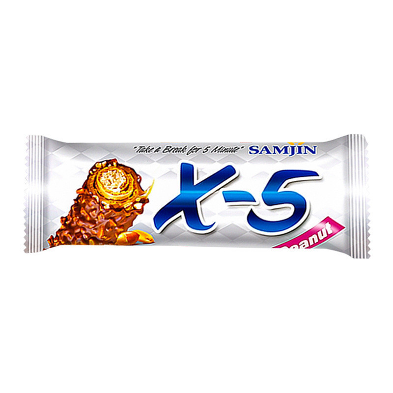 ขนมนําเข้าเกาหลี Sanjin X5 แซนวิชถั่วลิสงช็อกโกแลตบาร์ 36g ต้นฉบับนําเข้าขนมขบเคี้ยวขายส่ง 11.20 b