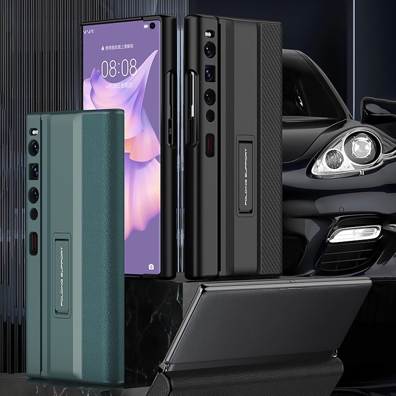GKK หรูหราหนังสําหรับ Huawei Mate XS 2 กรณี Allincluded Antiknock ปรับขาตั้งฝาครอบโทรศัพท์สําหรับ Hu