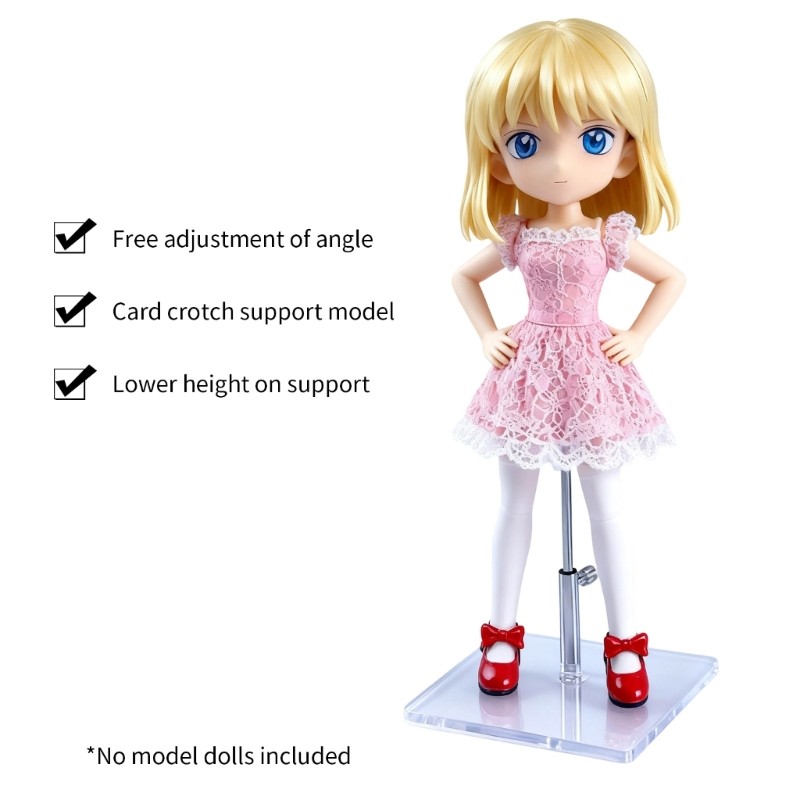 DE Doll Holder Easy Assembly Design Doll Stand สําหรับยืนแสดงและนิทรรศการ