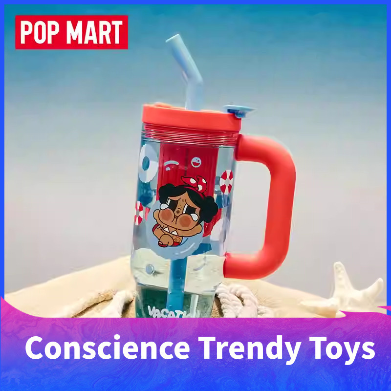 POPMART CRYBABY Vacation Mode On Series Straw Cup สินค้าของขวัญ