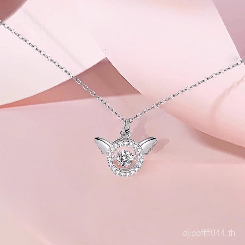สร้อยคอมุกและจี้หัวใจสไตล์หรูจากเงินสเตอร์ลิง แบบส925 TVC0