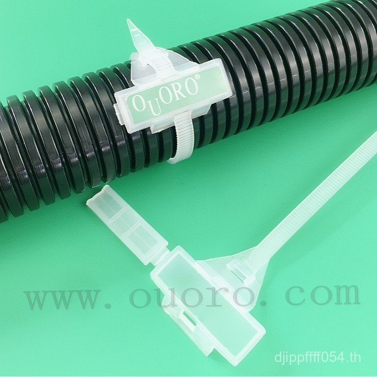 ราคา 100 ป้าย OR-180 เคเบิ้ลไทร์] แถบป้าย เคเบิ้ลไทร์ กรอบโลโก้ Ou Run [ARKF