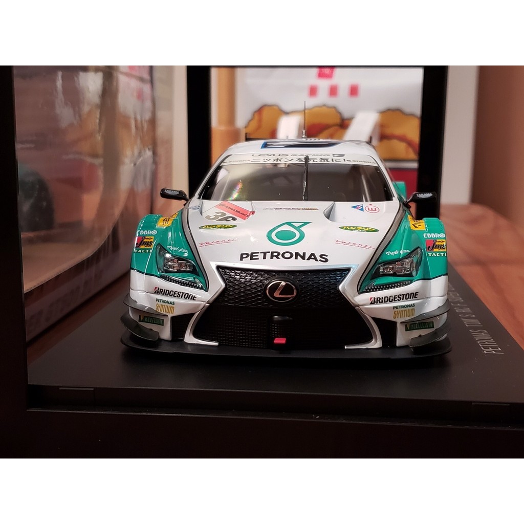 $㊐1/18 ebbro rc f gt500 2015 RCF Lexus 1: 18 โมเดลรถ Horse Oil 2015 rd.1 kzama Petronas TOMS RC F gt