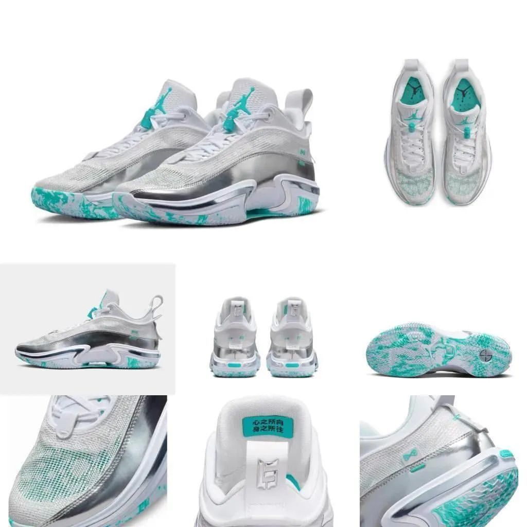 Air Jordan 36 Low AJ36 Allen Guo Red Black Low-Top รองเท้าบาสเก็ตบอลต่อสู้จริง DH0832-160