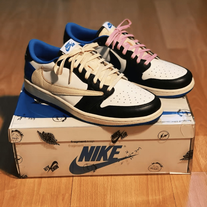 เหมาะสําหรับ AJ1 Barb Beige Wax Surface Flat Laces Air Force No. 1 TS Joint Lightning Mandarin Duck 