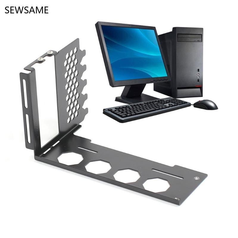 SEWSAME แนวตั้ง GPU Mount Bracket โลหะทนทาน GPU มุม Conversion รองรับสําหรับ DIY คอมพิวเตอร์เดสก์ท็อ