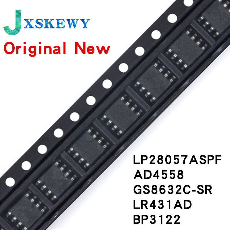 10 ชิ้นใหม่เดิม LP28057ASPF LP28057A/AD4558 4558/GS8632C-SR GS8632/LR431AD/BP3122 SOP8