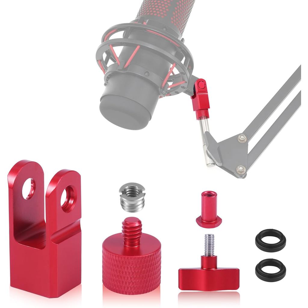 สกรูอะแดปเตอร์ยึด HyperX QuadCast สําหรับอะแดปเตอร์แขนบูม HyperX QuadCast ขนาด 3/8 นิ้ว รวมชุดสกรู 1