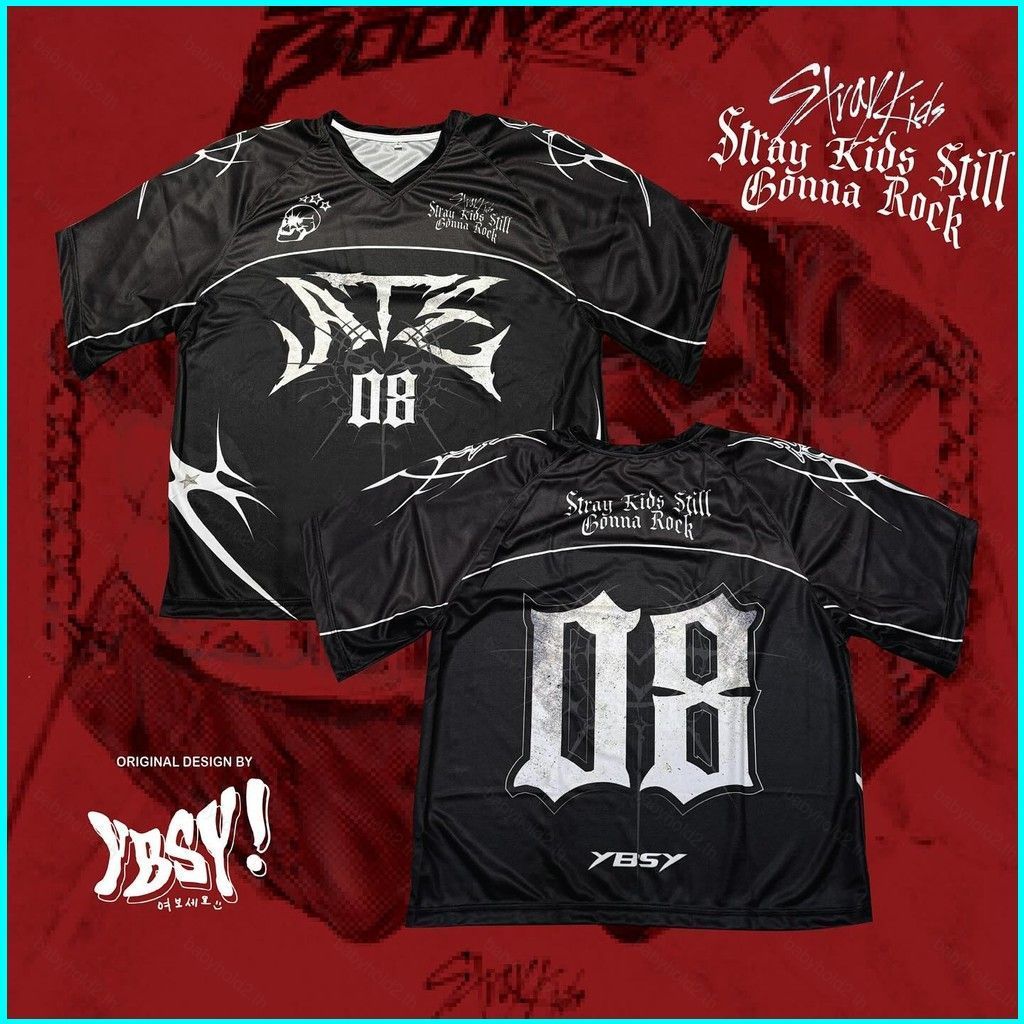 เสื้อยืดแขนสั้น Bh2 Stray Kids Ate Bang Chan Seo Chang Bin Lee Min Ho สำหรับคอสเพลย์และStreetwear