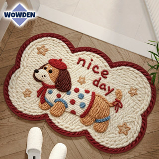 พรมปูพื้น แผ่นปูพื้นลินิน ผ้าลินินธรรมชาติ แผ่นกันลื่น ใยกัญ…