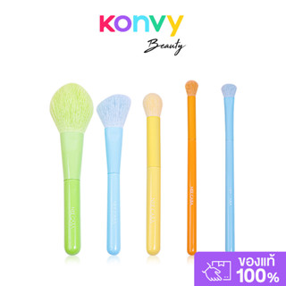 NEE CARA Brush Set 5pcs #N356 นีคาร่า เซทแปรงแต่งหน้าสายรุ้ง…