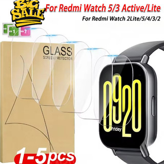 1-5PCS Hydrogel ฟิล์มสําหรับ Redmi Watch 5 Active/Lite Watch5/4/3/2 2Lite กันน้ําป้องกันหน้าจอสําหรับ Redmi Watch 3 Active/Lite นุ่มป้องกันฟิล์ม