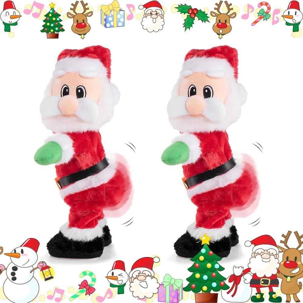 Jolly Twerking Santa Claus, Twerking Booty เขย่าเต้นรํา Santa ตุ๊กตาไฟฟ้า, ร้องเพลงเพลง Animated Xma