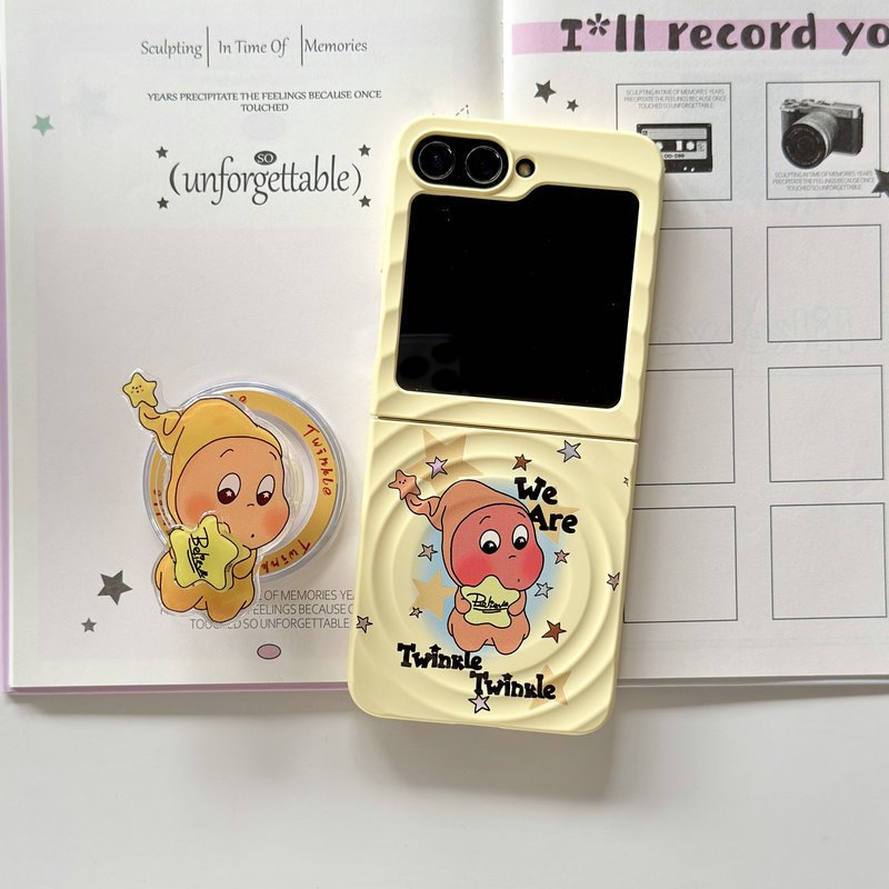 เคสโทรศัพท์แบบพับได้สําหรับ Samsung Galaxy Z Flip7 Flip6 Flip5 Flip4 Flip3 Boyang ออกแบบน่ารัก Star Bearer วงเล็บแม่เหล็กสร้อยข้อมือ hard tpu เคสโทรศัพท์ - รูปที่ 3