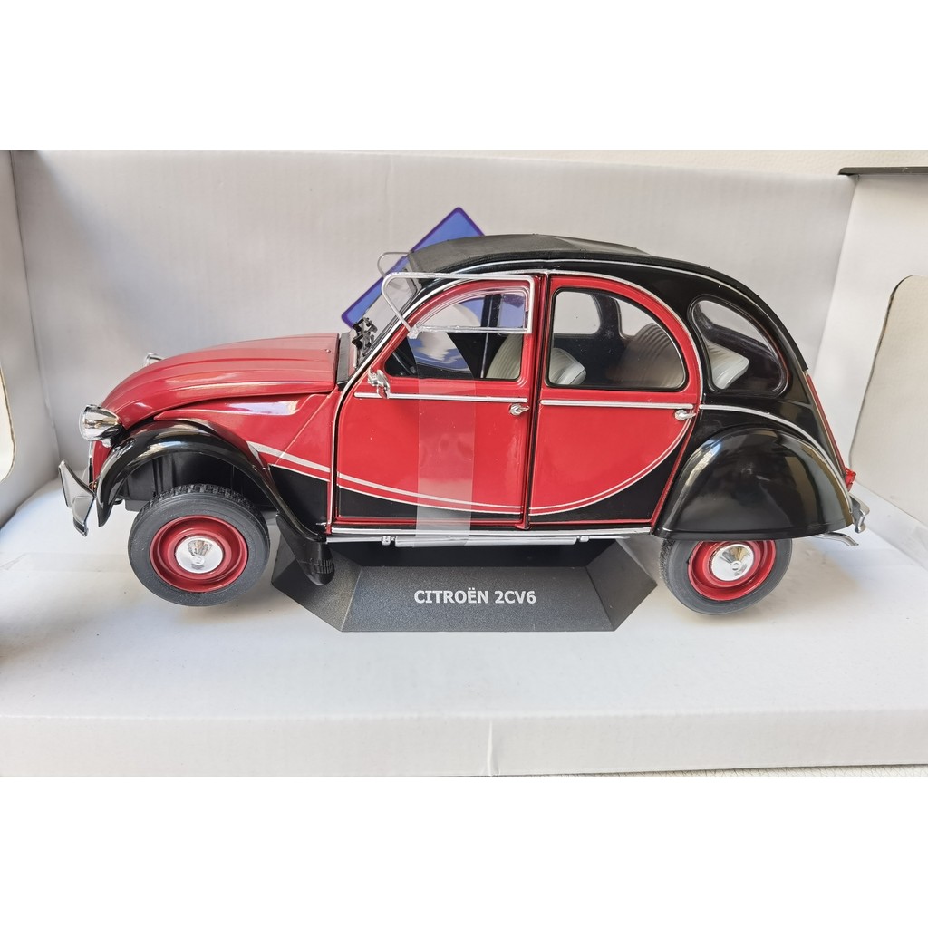 Solido 1/18 CITROEN 2CV6 CITROEN คลาสสิกรถล้อแม็กล้อหน้าพวงมาลัยซ้ายขวาประตูด้านหน้าสามารถเปิด SF La