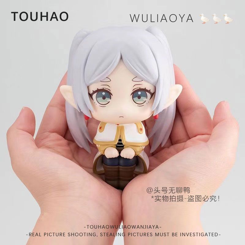 ฟิกเกอร์อนิเมะ Frieren ฟิกเกอร์ Frieren น่ารัก ตุ๊กตานั่งได้ ฟิกเกอร์ Frieren ของตกแต่งรถ UCTX