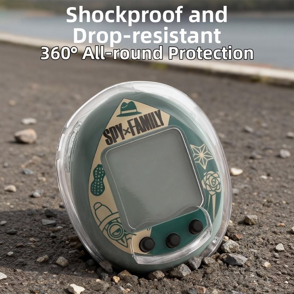 WXDX.TH เปลือกแข็ง,โปร่งใสป้องกันรอยขีดข่วน,คริสตัลพีซีกันฝุ่นครอบคลุมเต็มรูปแบบสําหรับTamagotchi Nano Digital Petเกมอุปกรณ์เสริม - รูปที่ 5