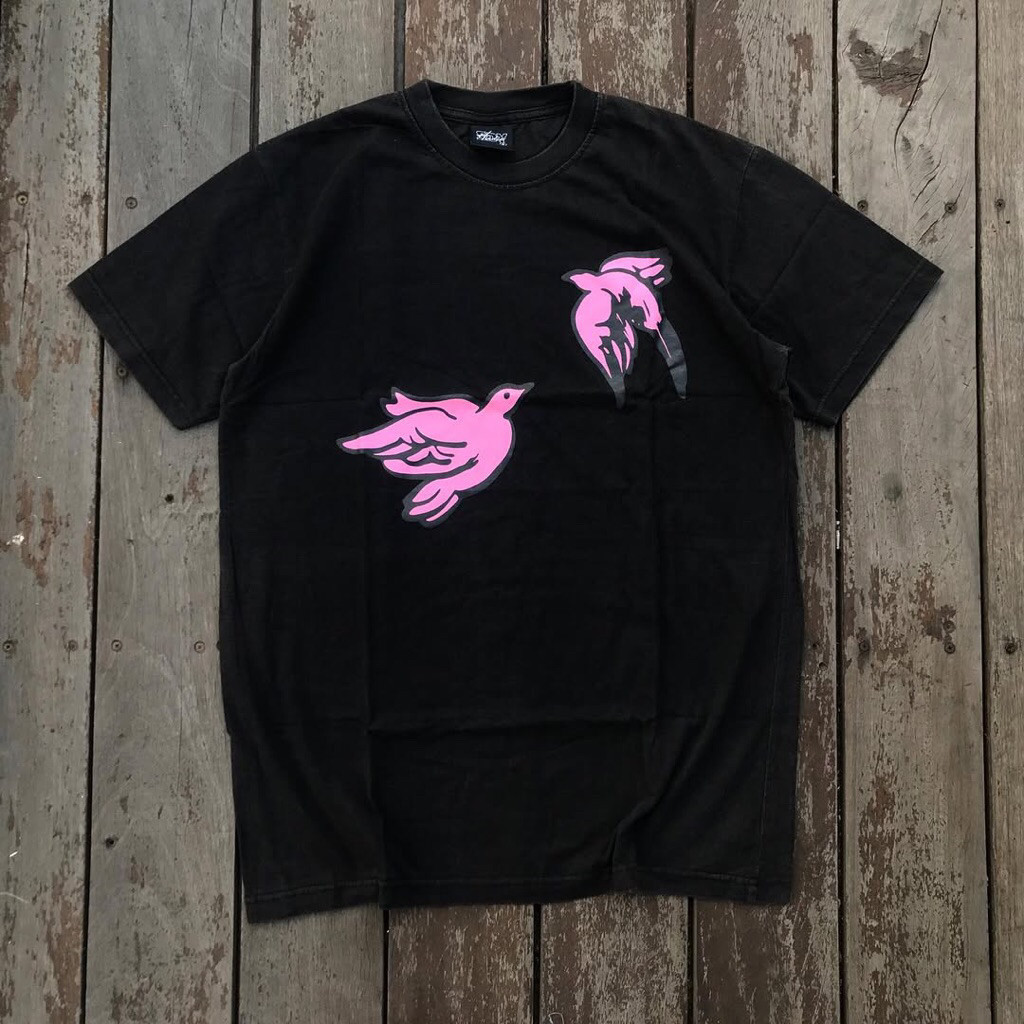KATUN Hinda - Doves Tshirt Black Wash Cotton 24S ล่าสุด