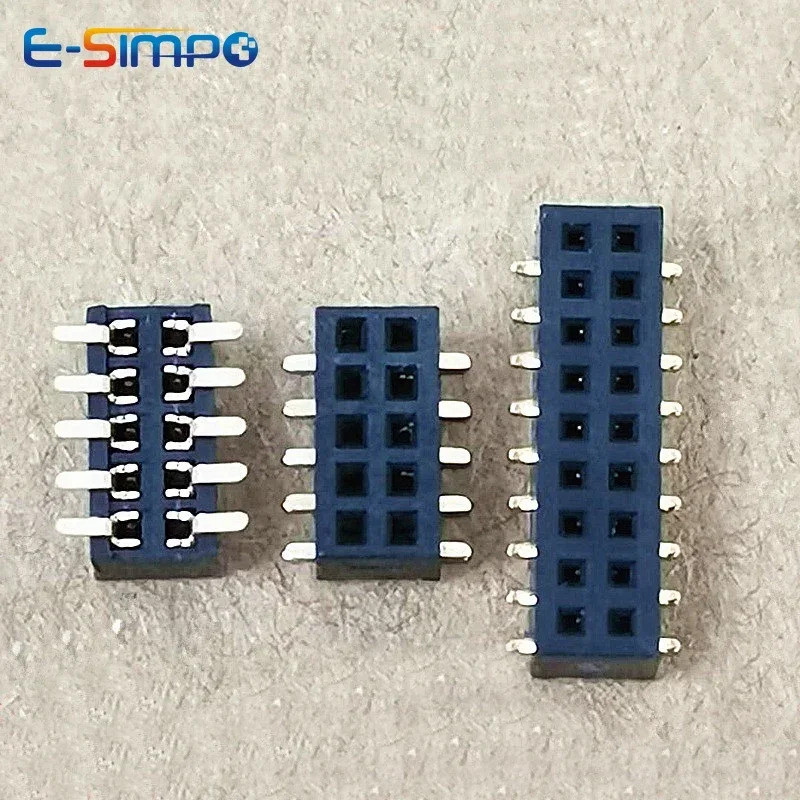 10pcs 1.0 มม.2x3P/4 P/5 P/6 P/7 P/9 P/10 P/20 P-50P คู่แถว PH2 มม.Rohs Gold High Temp W/O โพสต์แนวตั