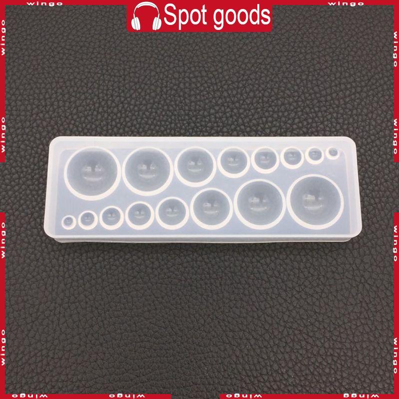 WIN Round Sphere Silicone Mold Exopy Resin Mirror DIY Jewelry Decorative