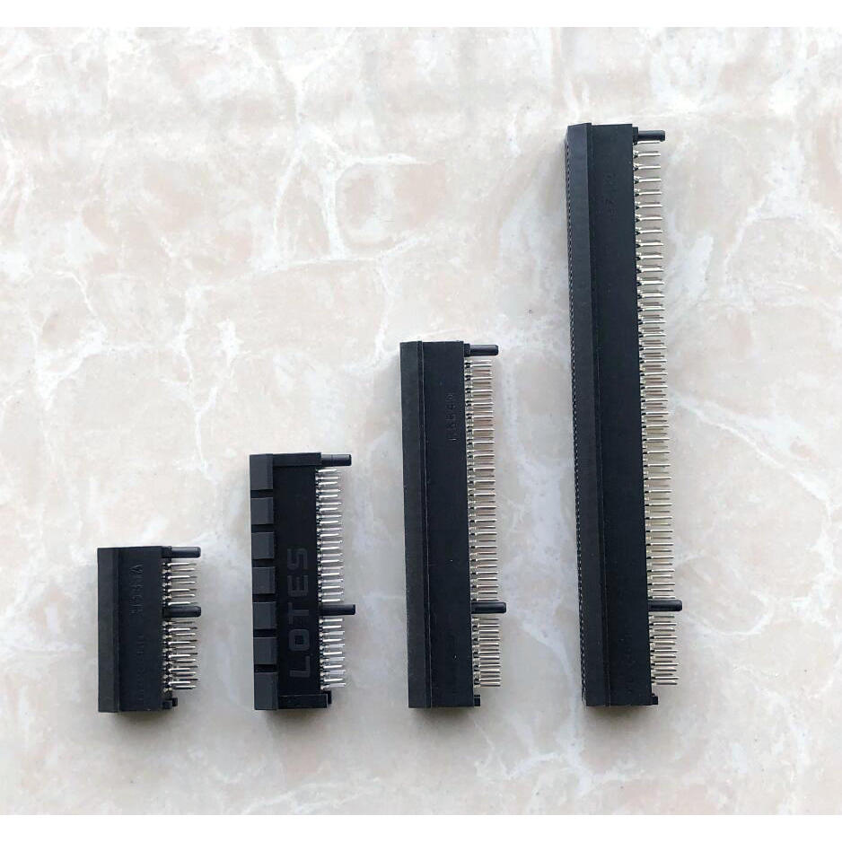 นําเข้า PCIE สล็อต 1X 4X 8X 16X คู่มือคอลัมน์ประเภท 36P 64P 98P 164P PCI-E ซ็อกเก็ต