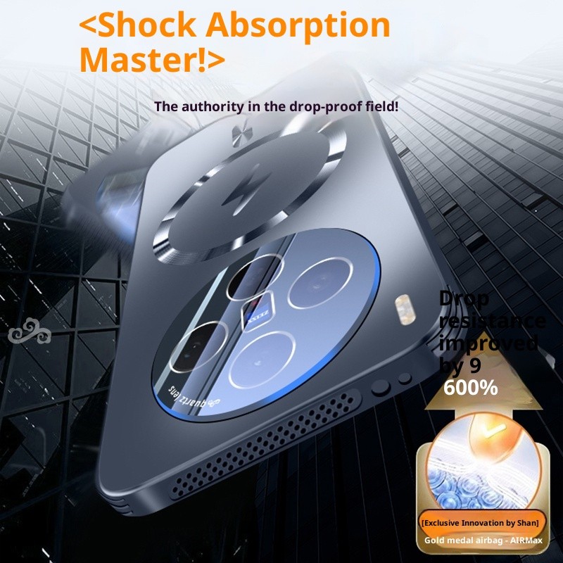 สําหรับVIVO X300 Pro AG Frostedแม่เหล็กสี่ด้านเคสกระจายความร้อนสําหรับVIVO X200 Ultra X200 Pro Mini X100 Ultra X100 Pro X200S X100Sเต็มเลนส์ป้องกันปกแข็ง - รูปที่ 3