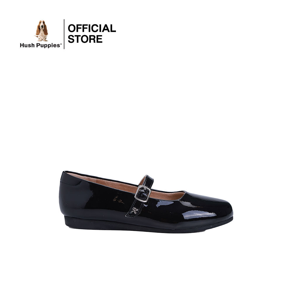 Hush Puppies รองเท้าผู้หญิง รุ่น HP 8WDFPP035A - สีดำ (รองเท้าลำลองหนังสังเคราะห์ แบบสวม)