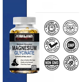 Magnesium Glycinate 500mg Capsules เพื่อสุขภาพที่ดีของระบบประสาท กล้ามเนื้อ หัวใจ อารมณ์ และการนอนหลับ