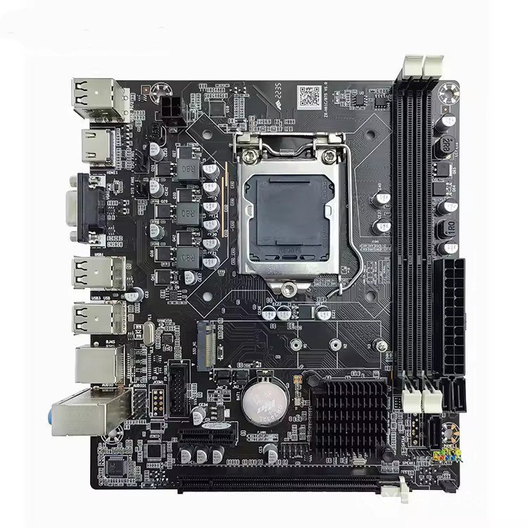 Quad-Core คอมพิวเตอร์ Dual-Core เดสก์ท็อป CPU Super B75DDR3 เมนบอร์ด H61-Pin/Motherboard ยี่ห้อใหม่ 