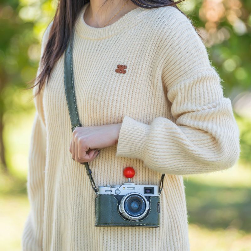 Spot Goods#Camera bag suitable for Fujifilm X100VI Protective Case Base Leather Case Portable Protec