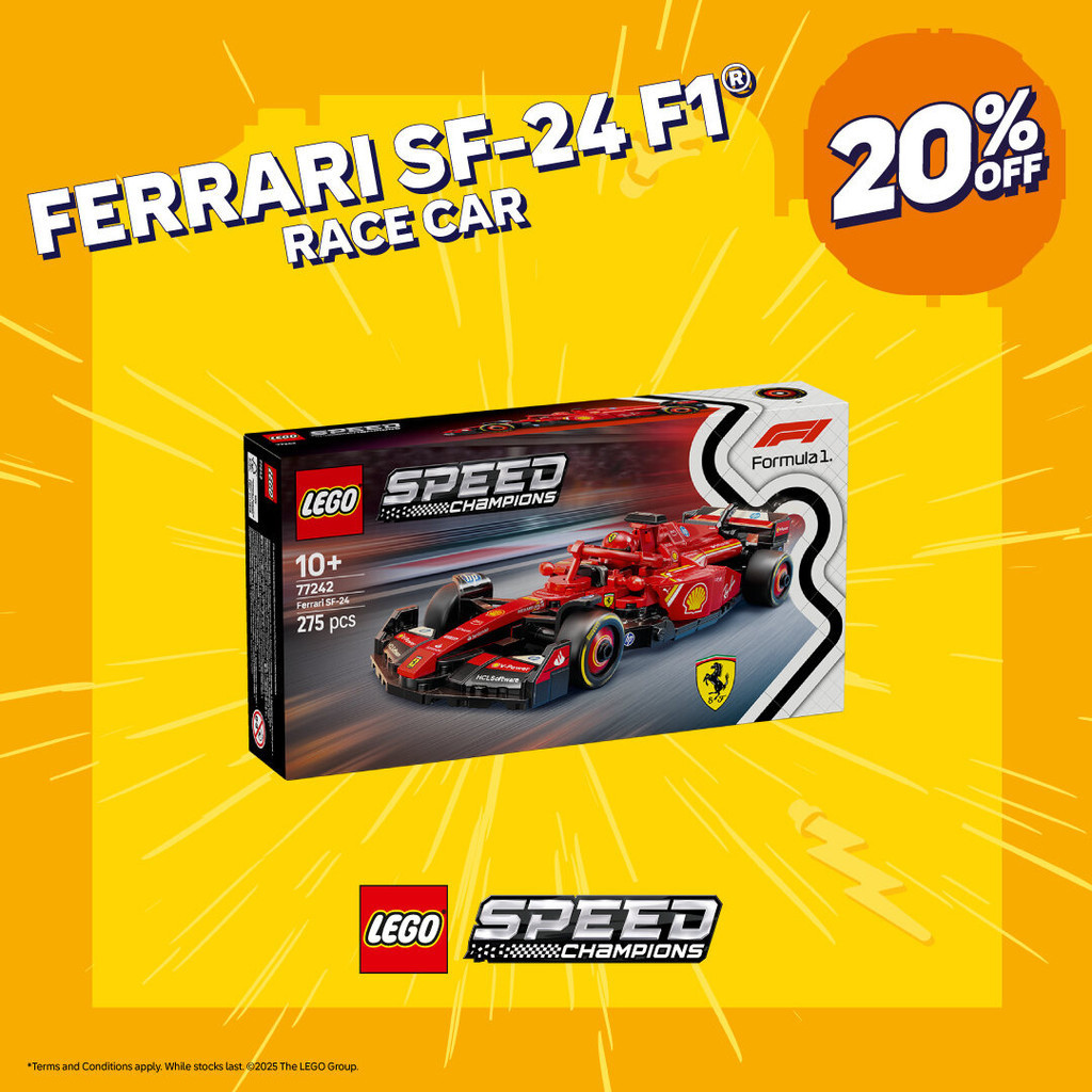 LEGO Speed Champions 77242 รถแข่ง Ferrari SF-24 F1 (275 ชิ้น)