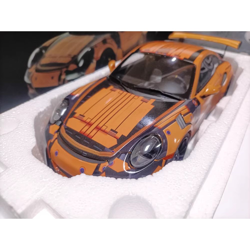 Gt Spirit 1 18 Porsche รถสปอร์ตรุ่น Porsche 911 991 GT3 RS Building Block ภาพวาด