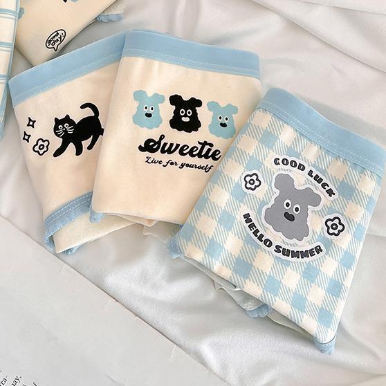 #493 กางเกงในผ้าฝ้าย ลายการ์ตูนน่ารัก ระบายอากาศดีมาก น่ารัก สดใส มีขนาดไซซ์ให้เลือก ราคาถูก - รูปที่ 2