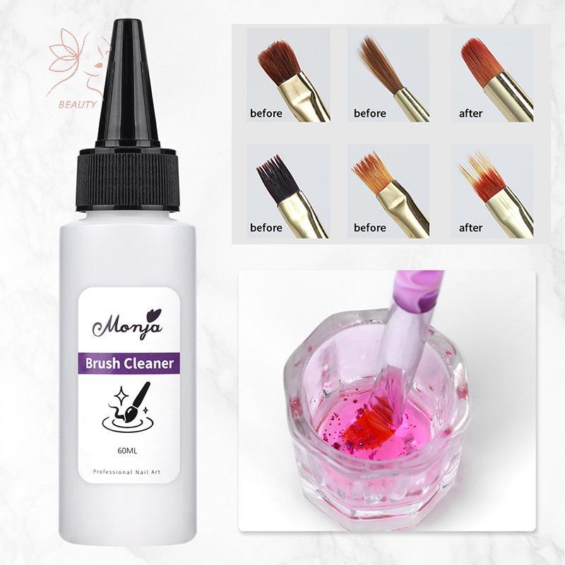 [maybeauty] แปรงเล็บ Cleanser Liquid Remover อะคริลิค UV Gel Polish Quick Degreaser ทําเล็บมือเครื่องมือทําความสะอาด 30/60ml {TH}