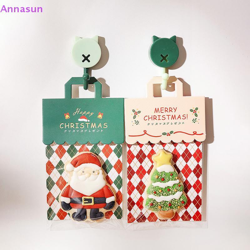 Annasun Christmas Creative Snack Packaging Bag Header Festive Bag กระดาษแข็งประณีต MY