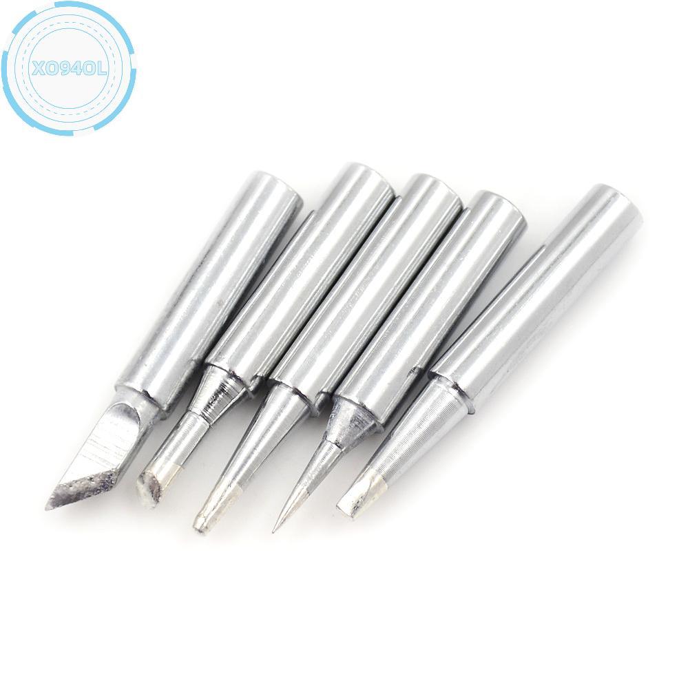 Xo94ol 5 ชิ้น 936 ไฟฟ้าทองเหลืองหัวแร้ง Tip Solder Station กรวย Bevel Tip TH