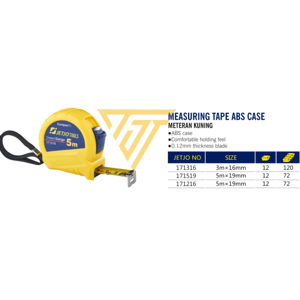 Lakoni Jetjo Tools Meter 5m x 19mm-3m x 16mm / สายวัดเคส ABS