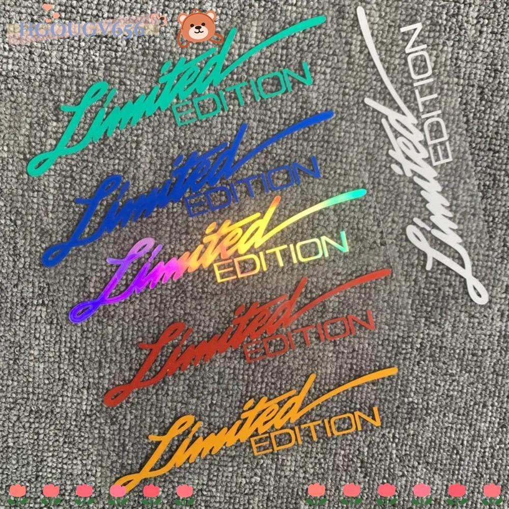 HGOUGVT รูปลอกเลเซอร์สะท้อนแสง, ตกแต่งสะท้อนแสงรถยนต์ LIMITED EDITION สติกเกอร์, รถเลเซอร์ไวนิลรถสติกเกอร์จัดแต่งทรงผม