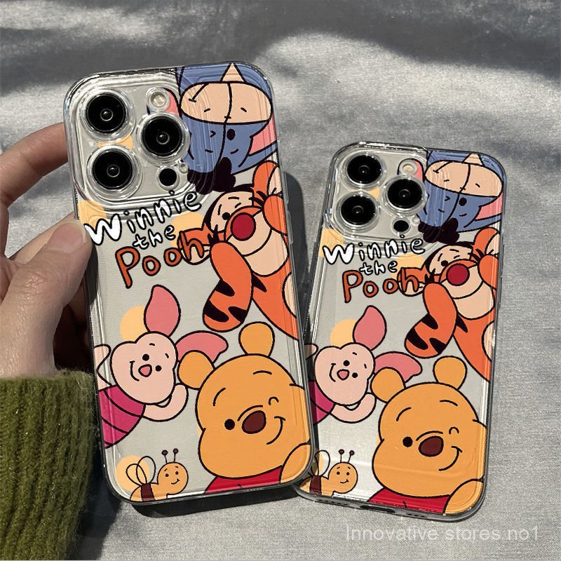การ์ตูนการ์ตูน Piglet Pigy Apple 15/14/13promax Case iPhone11/12 Space Case xs/xr โปร่งใส