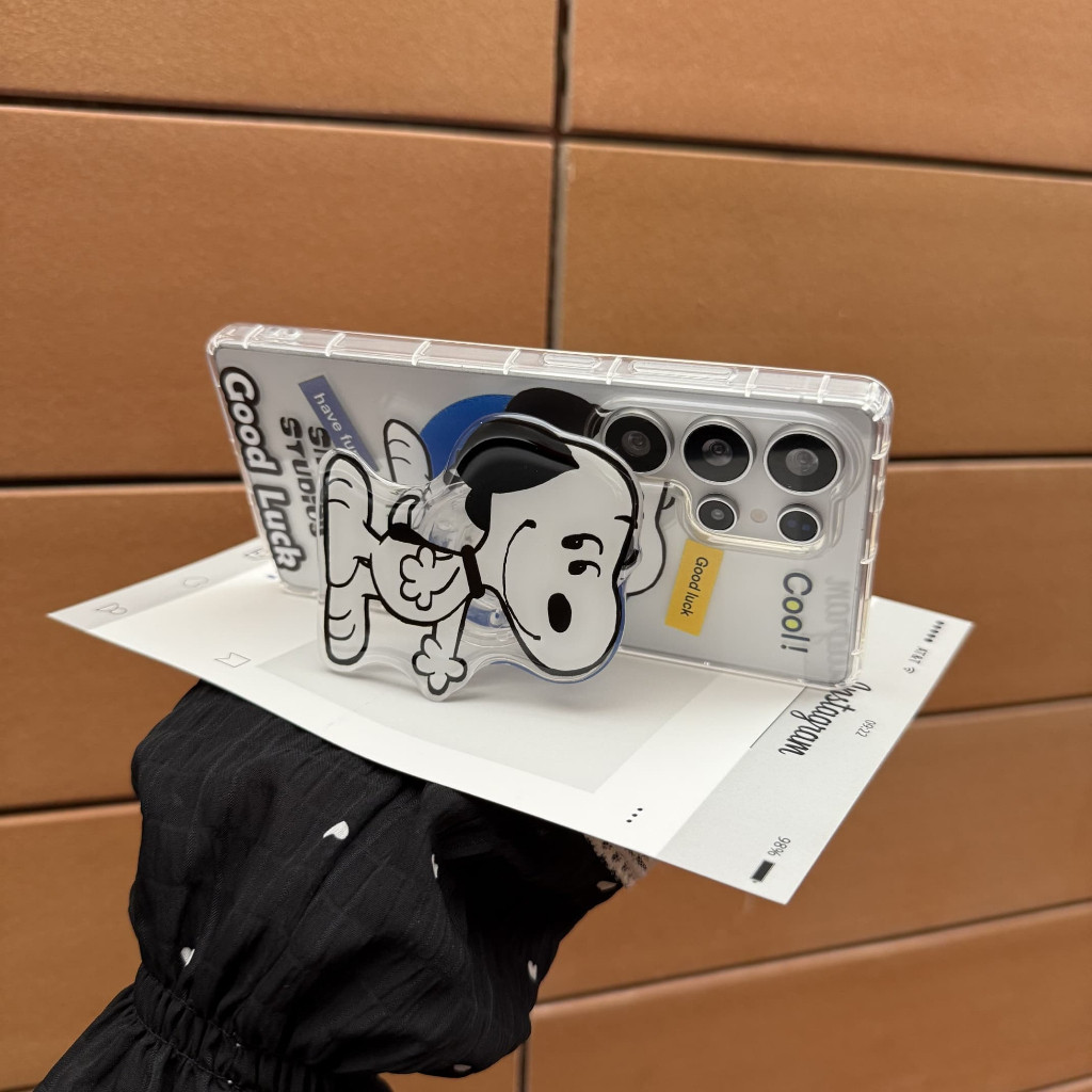 การ์ตูน PEANUTS น่ารัก Snoopy วงเล็บ สายคล้องคอ เคส Samsung Galaxy S26 Ultra S26Plus S25FE S24 S25 Ultra S22 S23 Ultra S24 FE S21FE S20 S21 S24 S25 Plus + S20FE S21Ultra S20 Note20 Ultra Note10 Plus Note10Lite S10Lite A56 A36 A26 A16 A06 A55 A54 A53 Case