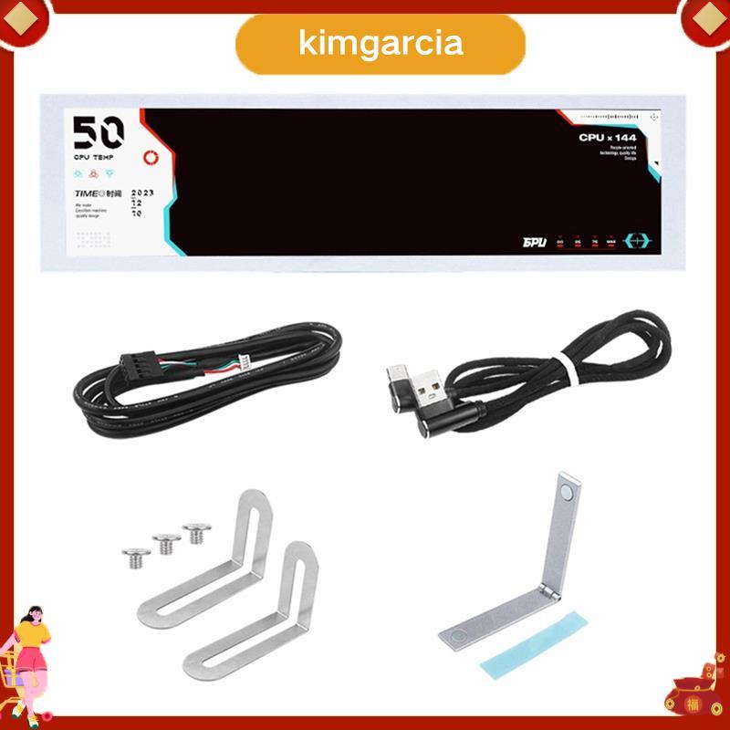 kimgarcia 8.8 นิ้วคอมพิวเตอร์ Temp Monitor (ธีมไดนามิกที่รองรับ), หน้าจอรอง IPS Type C CPU RAM HDD D