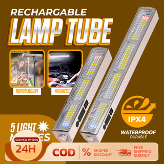 LED Emergency Light Tube USB Rechargeable Portable 2000/4000/6000W Outdoor Fishing Camping Light Indoor Solar Light Tube
