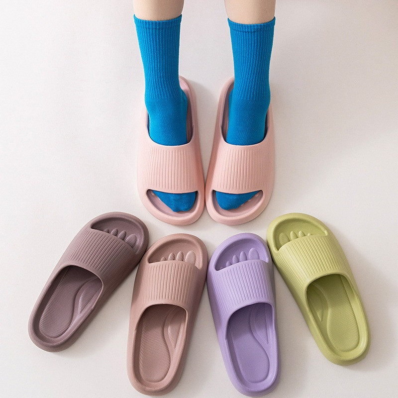 รองเท้าแตะอาบน้ำ อีวา กันลื่น ดีไซน์เรียบง่าย สวมได้ทั้งภายในและภายนอก แห้งไว - รูปที่ 7