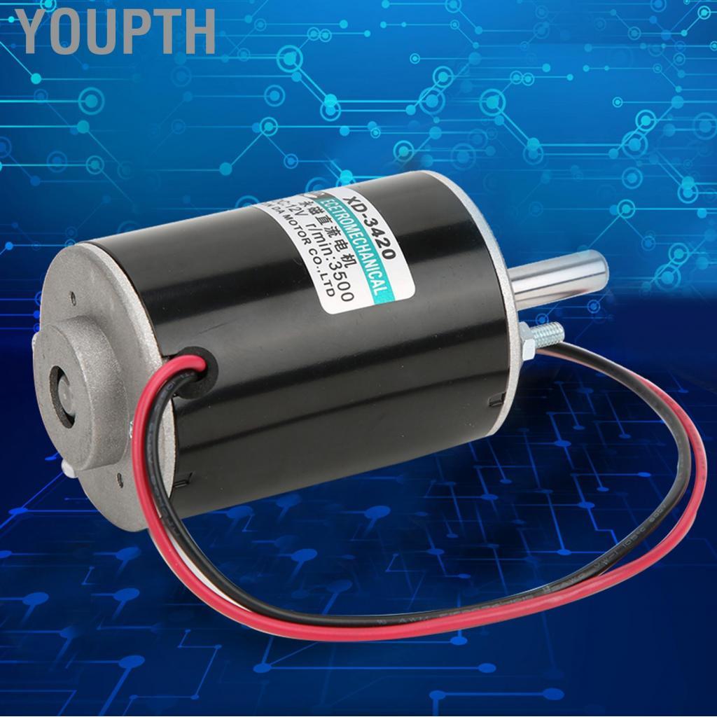 Youpth 3500/7000Rpm มอเตอร์ DC ไฟฟ้า CW/CCW สำหรับเครื่องลูกอมฝ้าย Xd-3420 ตัดขนาดเล็ก Bench บด