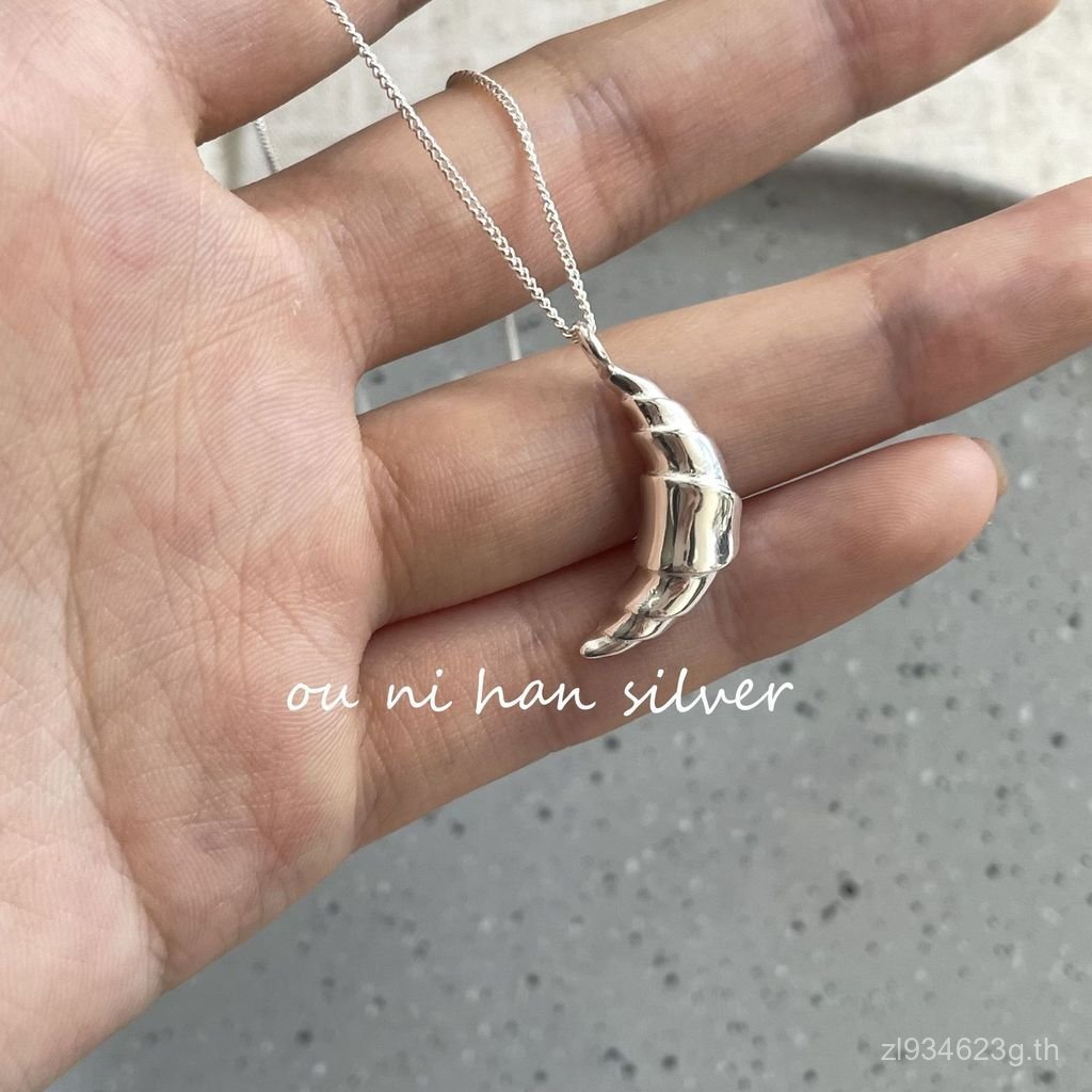 สร้อยคอ.krwabzong.Sterling สำหรับผู้หญิง ดีไซน์เรียบหรูจากเกาหลี S925 HZ3X