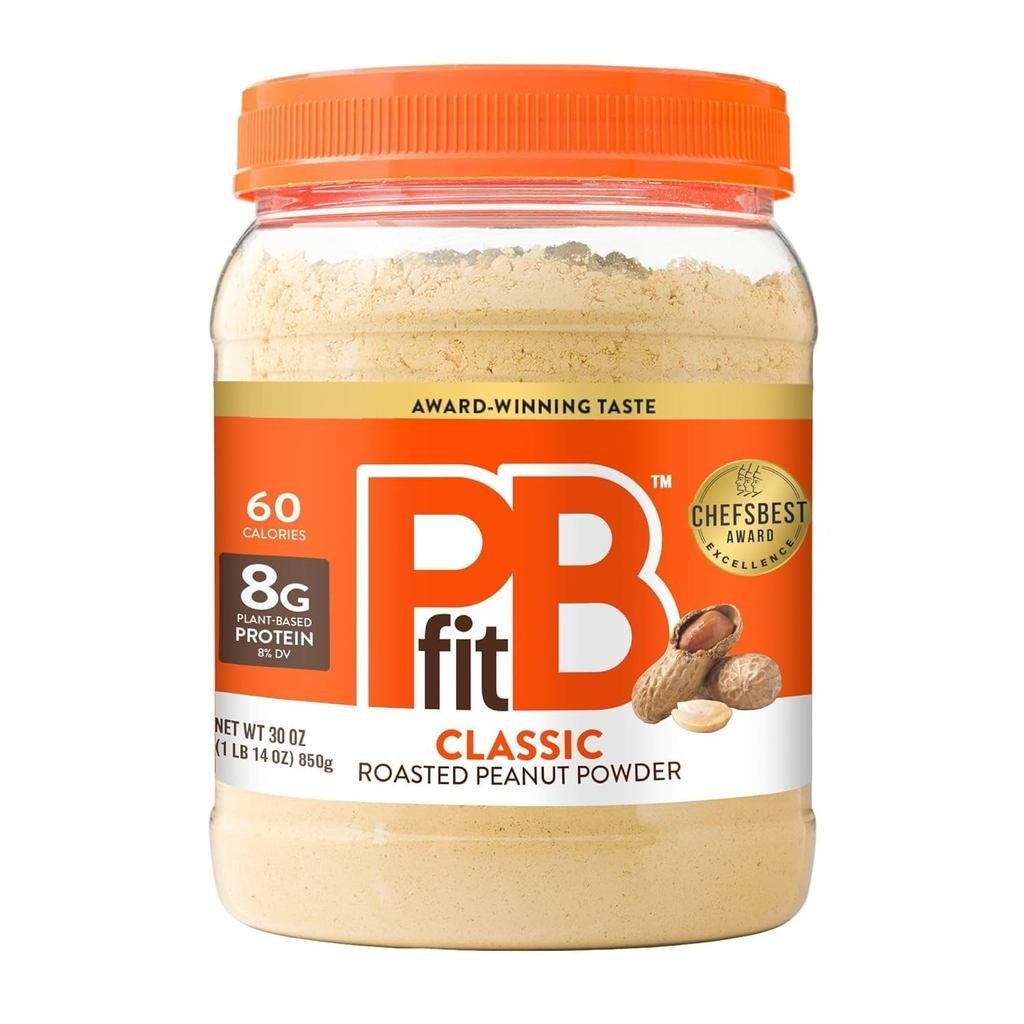 PBfit 30 ออนซ์ ผงเนยถั่วคลาสสิค เนยถั่วผง จากถั่วลิสงคั่วแท้ โปรตีน 8ก 8% ดีวี ปราศจากกลูเตน 60 แคล 