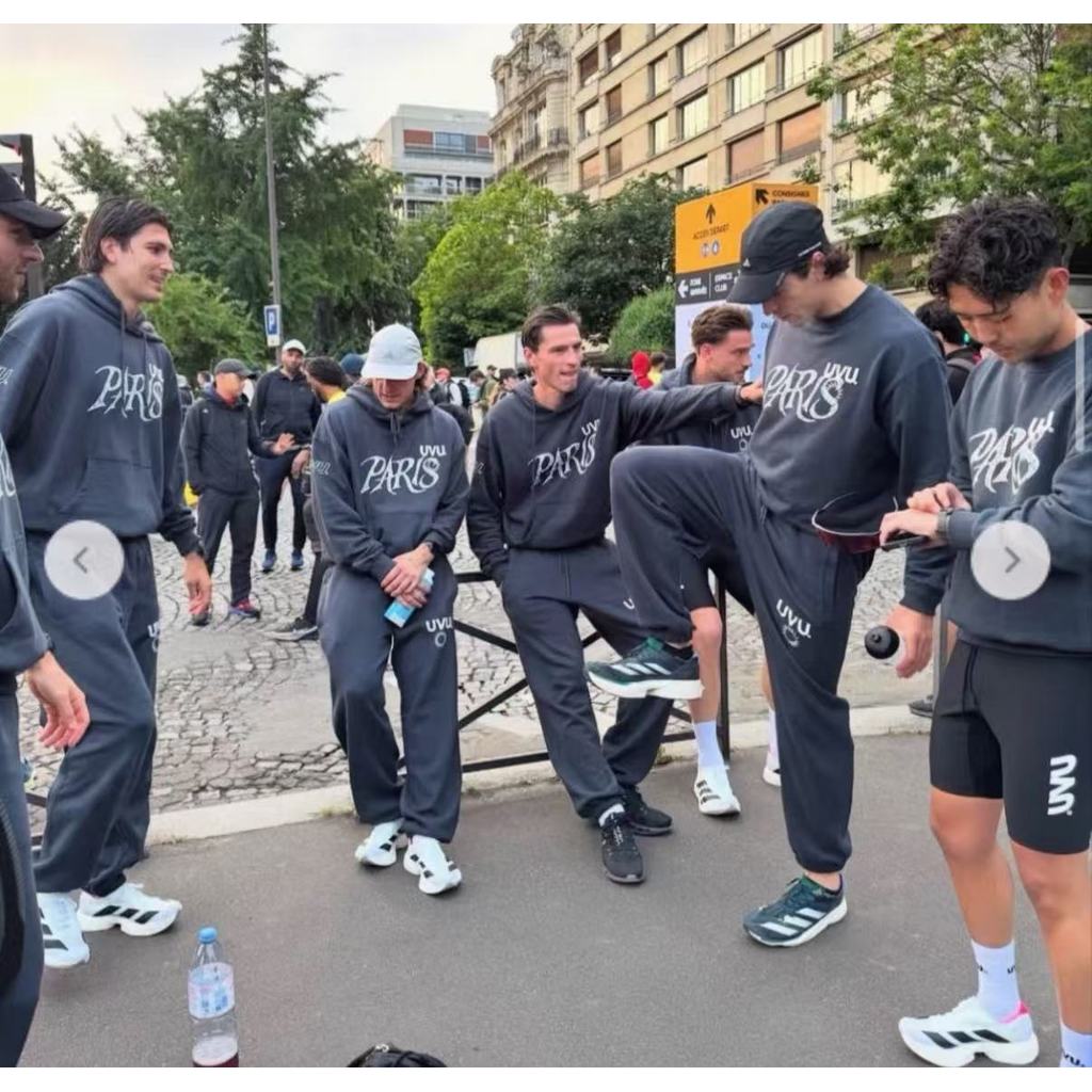 UVU Running Paris Paris Limited Washed Distressed Sweatpants Set